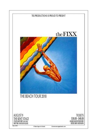 The Fixx 2018 Kent Concert Poster