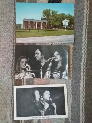 Johnny Cash June Carter 3 Vintage Early 1970 