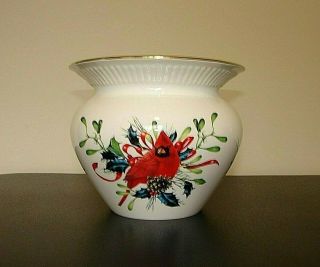 Lenox Winter Greetings By Catherine Mcclung Cachepot/planter