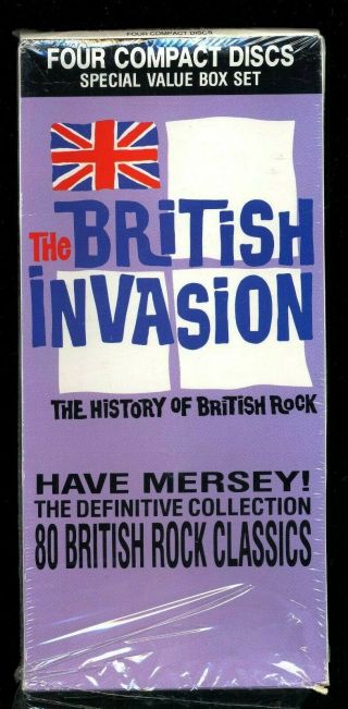 British Invasion - History Of British Rock Empty 4 Cd Longbox No Cd Long Box Only