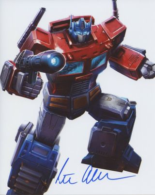 Peter Cullen Transformers Voice Actor Optimus Prime Signed 8x10 Photo W/coa
