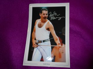 Freddie Mercury,  Queen Limited Edition Signed 8 " X 12 " Photo & C.  O.  A.  - - /73