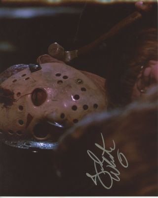 Ted White Friday The 13th Signed 8x10 Jason Voorhees Photo W/coa