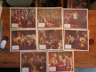 Film Lobby Card Set The Long The Short And The Tall Aka Jungle Fighters