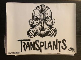 Transplants Blink 182 Rancid Tim Armstrong Promo Poster
