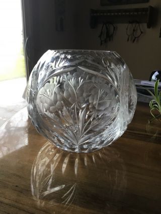 Waterford Crystal Bowl Vase 7 1/2 " X 8 "