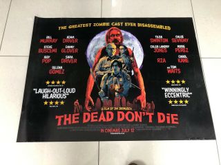 The Dead Don’t Die Uk Quad Movie Poster