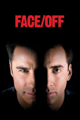 " Face Off ".  John Travolta Nicholas Cage Classic Movie Poster.  Various Sizes