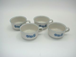 Euc Set Of 4 Soup Mug Yorktowne (usa) By Pfaltzgraff