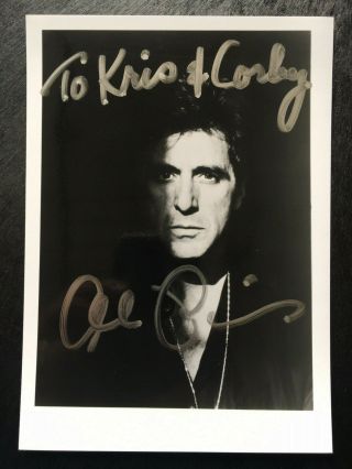 Al Pacino Hand Signed Autographed 5 X 7 Photo - The Godfather - Scarface