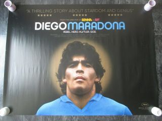 Diego Maradona Uk Movie Poster Quad Double - Sided Cinema Poster Rare2019