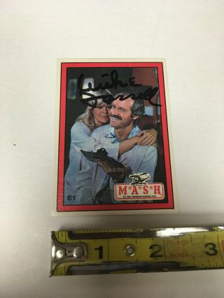 Hand Signed Autograph Mike Farrell M.  A.  S.  H.  Fame 20th Century Fox Trading Card