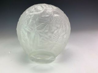 Vintage Signed Phoenix Consolidated Studio Art Glass Frosted Floral Bud Vase 3