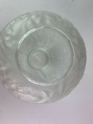 Vintage Signed Phoenix Consolidated Studio Art Glass Frosted Floral Bud Vase 6