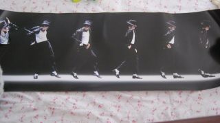 Michael Jackson Us Official Billie Jean Live Poster 12 " X 36 " Slim Long No Promo