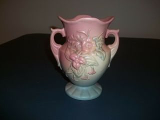 Vintage Hull Pottery Wildflower Two Handled Vase Marked W - 4 - 6 1/2 " Colors