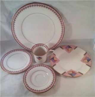 Noritake Momentum 5 - piece Dinner Place Setting 7734,  1990 discontinued 2