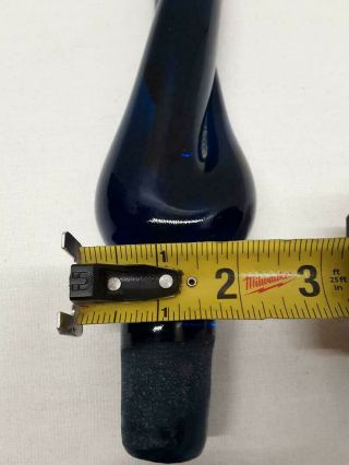 Vintage Mid Century Modern Blue Glass Decanter Stopper Only 5