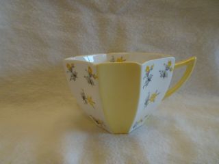 Shelley Queen Anne Yellow Teacup and Saucer 2