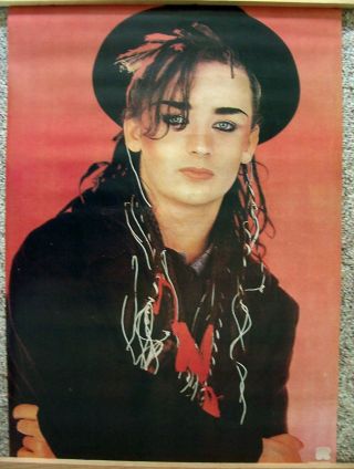 Rare Vintage Culture Club Import Poster - Holland - In Sleeve - Boy George