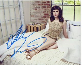 Alexandra Daddario Sexy American Horror Story Actress Signed 8x10 Photo W/coa