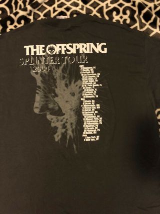 The Offspring 2014 Splinter Tour Concert Shirt Band 4