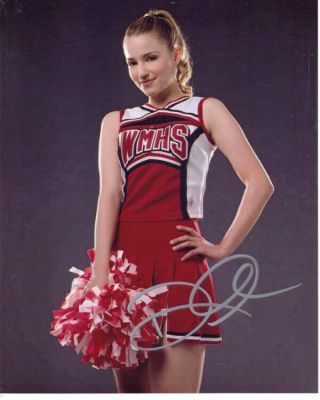 Dianna Agron Glee Cheerleader Actress Signed 8x10 Photo With