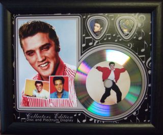 Elvis Platinum Vinyl Look Cd & Guitar Pick Presentation 3