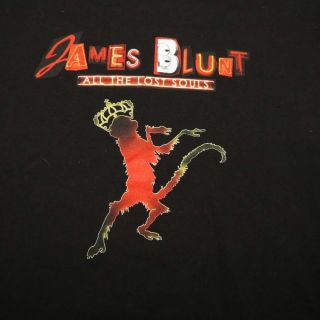 James Blunt All The Lost Souls Concert Tour 2008 Tee T Shirt Sz Mens S