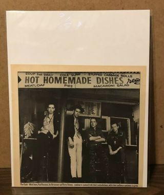 1982 The Clash Promo Photo Newspaper Print (b10)