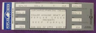 Deep Purple 1993 The Battle Rages On Tour Concert Ticket