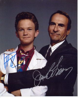 Neil Patrick Harris James Sikking Doogie Howser Signed 8x10 Photo With