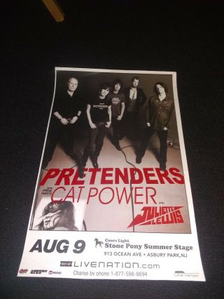 The Pretenders Concert Poster Stone Pony 11 X 17 Rare