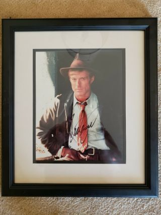 Signed Color Robert Redford In The Natural Framed And Matted 8 " X10 " Photo