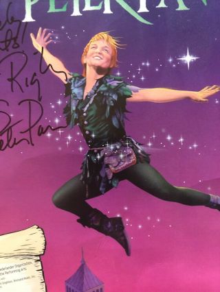 PETER PAN Broadway Signed Poster CATHY RIGBY 5