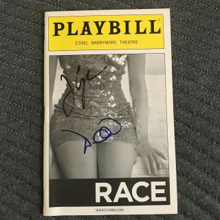 James Spader,  David Alan Grier Signed Broadway Race Playbill Autograph