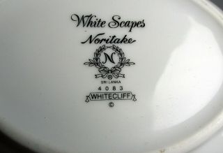 Noritake Whitecliff 4083 (Sea Scapes Line) ROUND VEGETABLE BOWL 9 3/4 