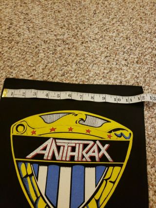Anthrax We Are The Law 1988 NOS Backpatch. 4