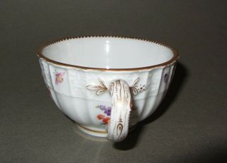 Meissen Gold - Trimmed Floral Demi Tea Cup
