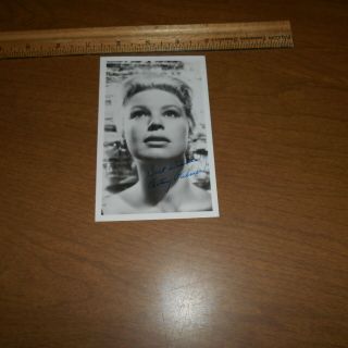 Betsy Palmer Was An American Actress Hand Signed 3.  5 X 5.  5 Photo Postcard
