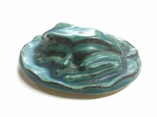 Pewabic Pottery Tile Company Detroit Ceramic FROG Paperweight/ Wall Piece 2004 2