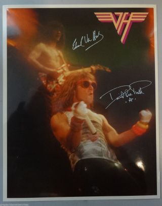 Edward Eddie Van Halen & David Lee Roth 8x10 Lithograph Van Halen 1984