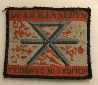 Vintage 80s 90s Dead Kennedys Holiday In Cambodia Patch