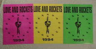 Love And Rockets 1994 Promo Poster Set Of Three Bauhaus