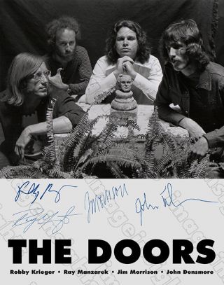 The Doors True Rock Legends 1968 Photograph 11x14 Photo Poster Autographs Rp