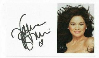 Valerie Bertinelli Signed 3x5 Index Card " One Day At A Time "
