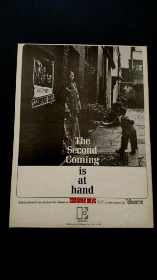 The Doors " Strange Days " (1967) Very Rare Print Promo Poster Ad
