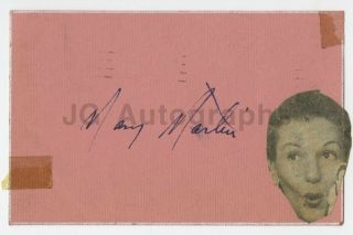 Mary Martin - Classic Actress From The Sound Of Music - Autographed Card