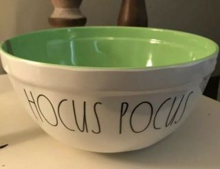 Rae Dunn Halloween Hocus Pocus Candy Bowl Or Dish Green Inside