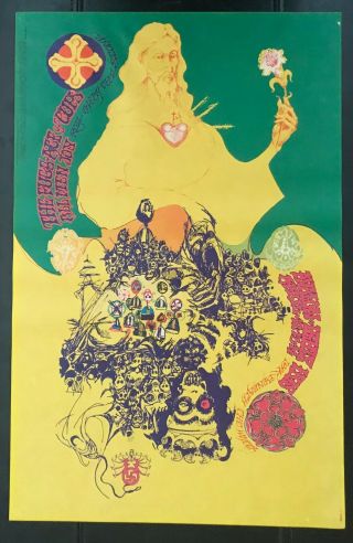 1968 The Fugs Ace Of Cups Family Dog Avalon Concert Poster Fd 114